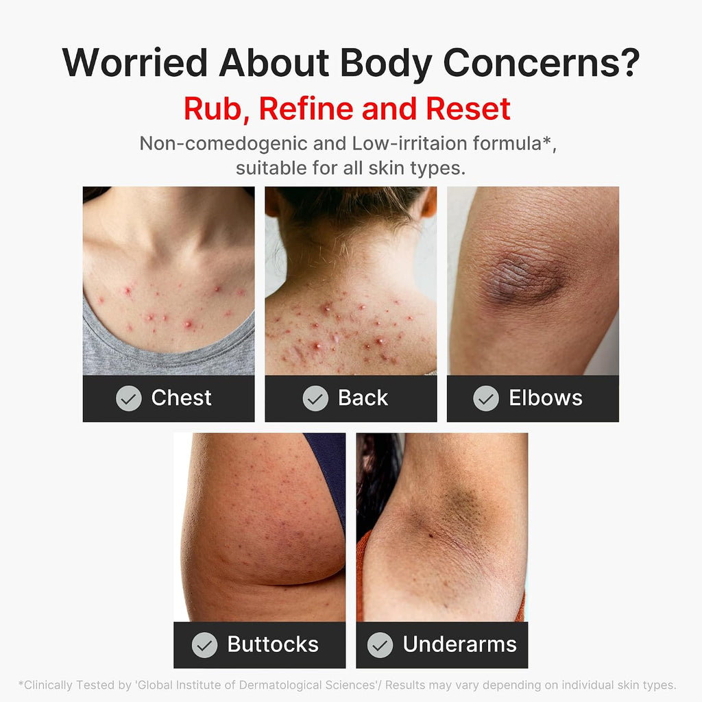 medicube Dual Body Peel Shot Duo Hypochlorous Acid and Turmeric Body Peel Shot for Gentle Exfoliation for Dead Skin Cells Rough